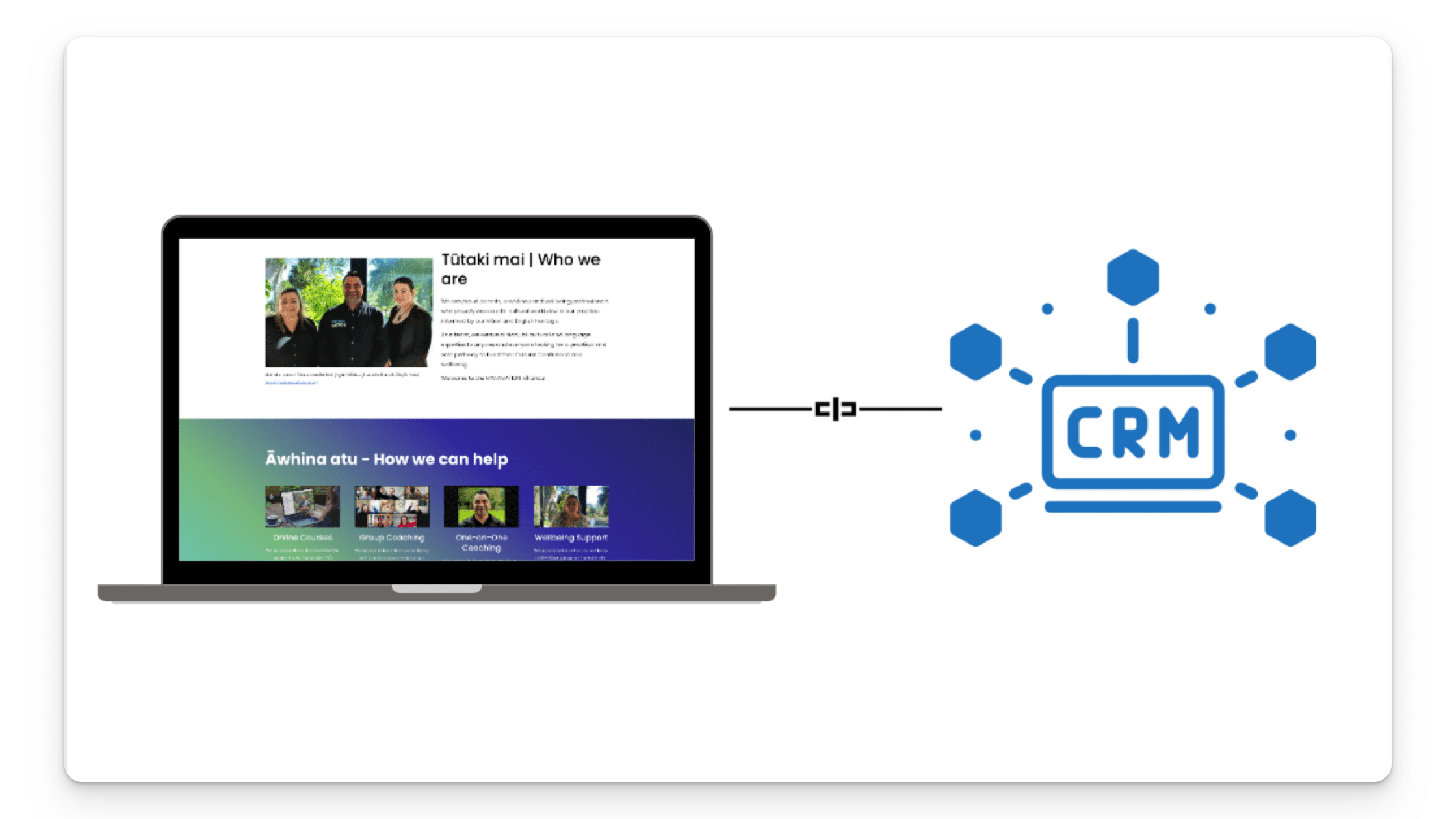 Manavation conversion optimised website with CRM integrations